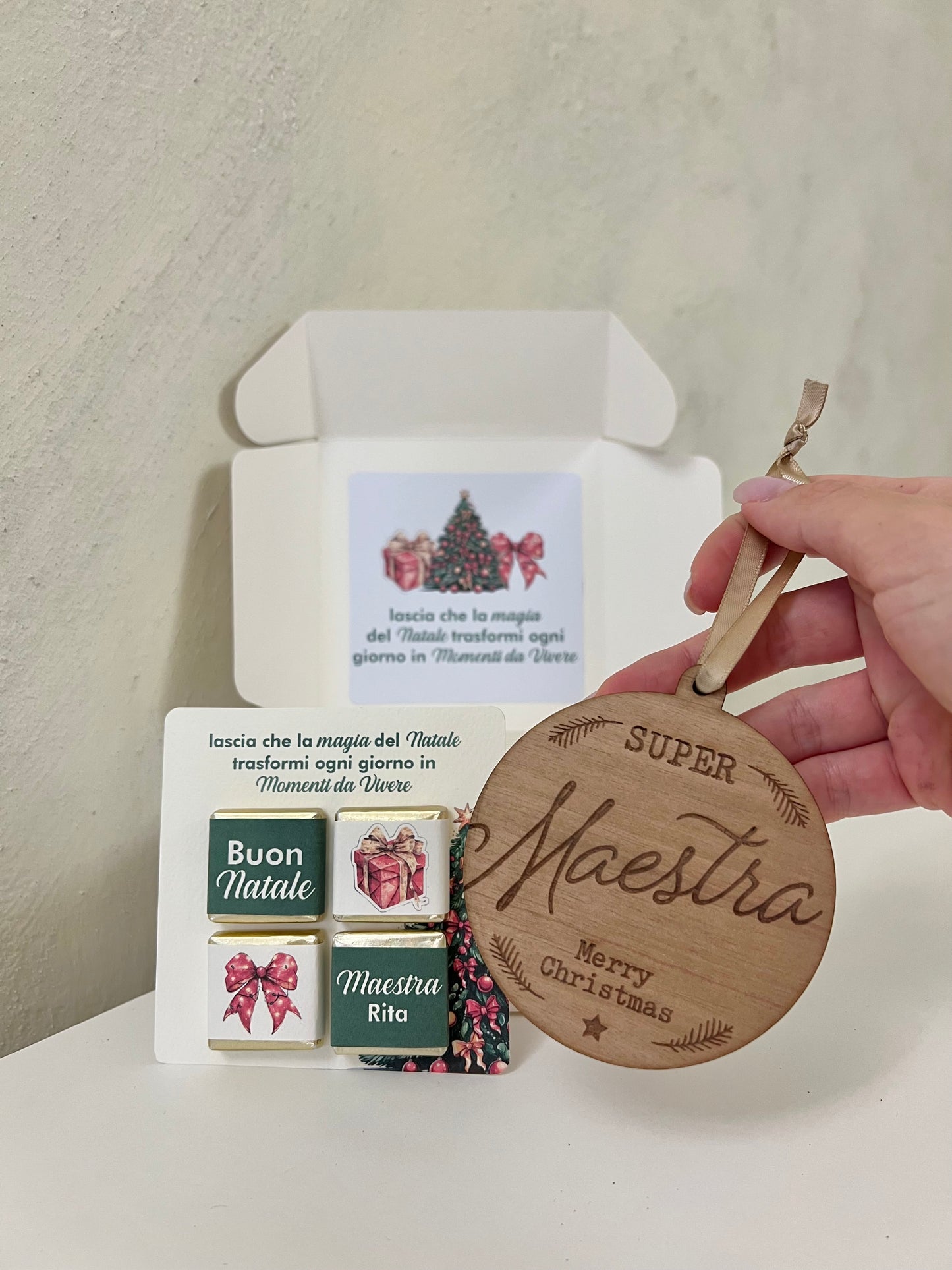 Gift Box “Maestra” con cioccolatini personalizzati