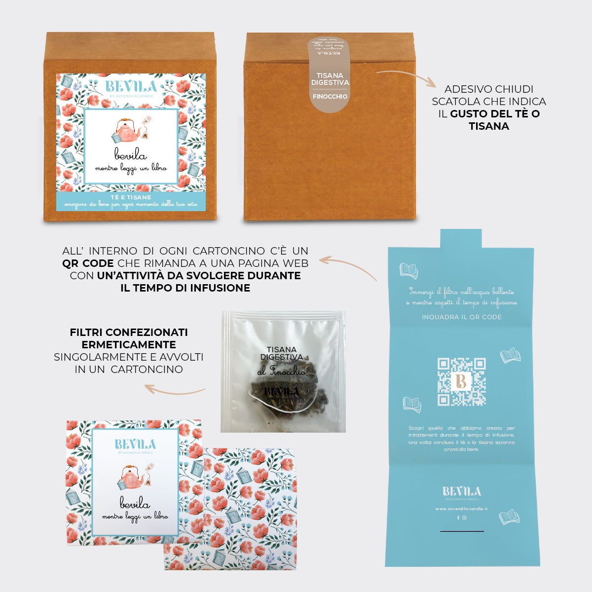 Bevila “Libro” - Tisana digestiva al finocchio