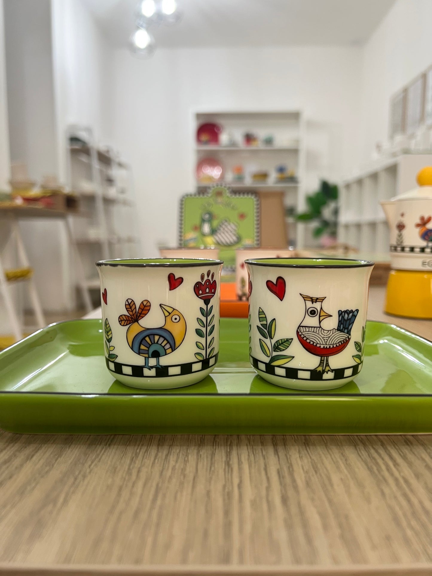 Set 2 Bicchierini Cocoricò Verde ML 90