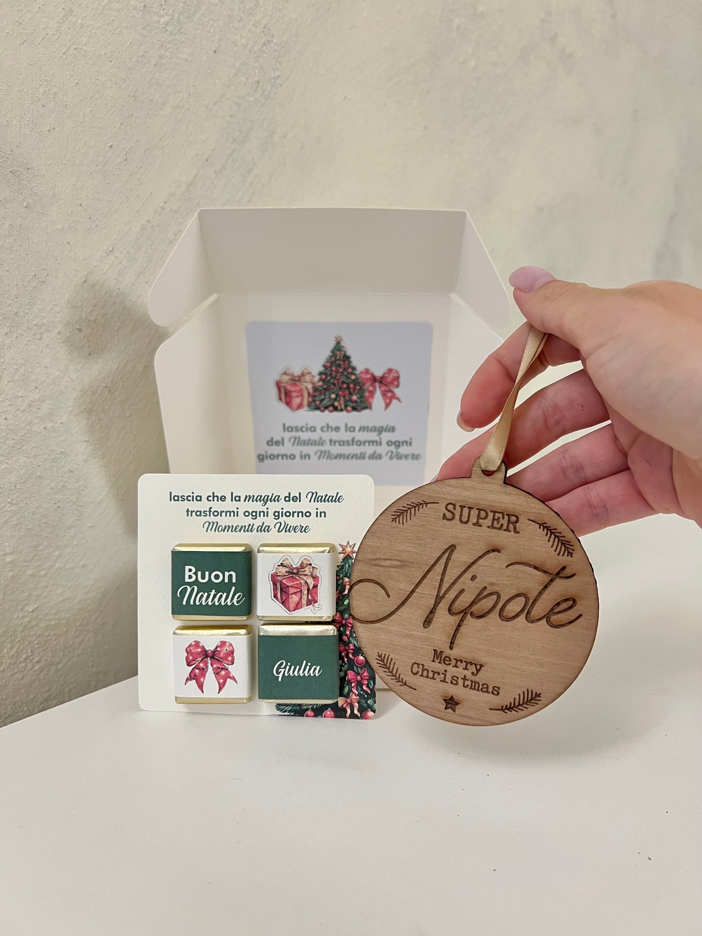 Gift Box “Nipote” con cioccolatini personalizzati