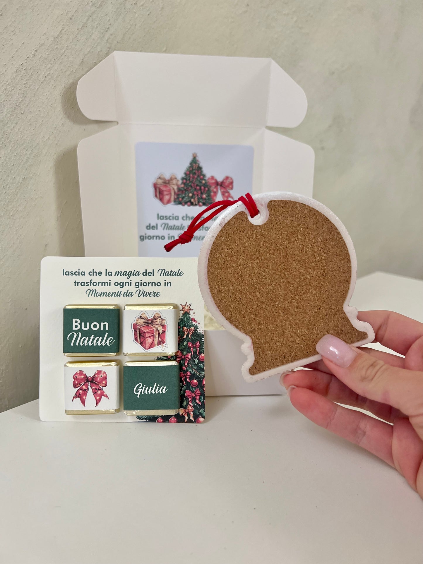 Gift Box “Treno” con cioccolatini personalizzati