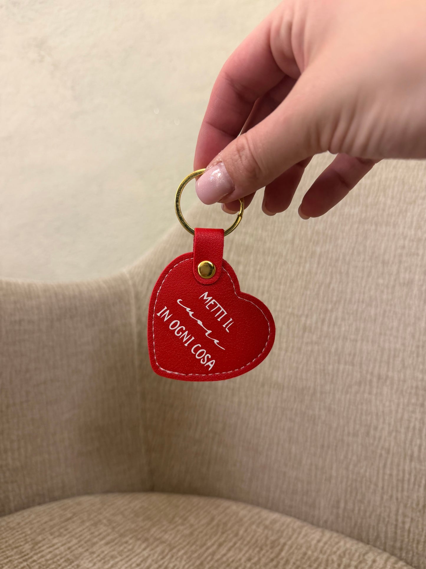 Portachiavi “Metti il cuore in ogni cosa”