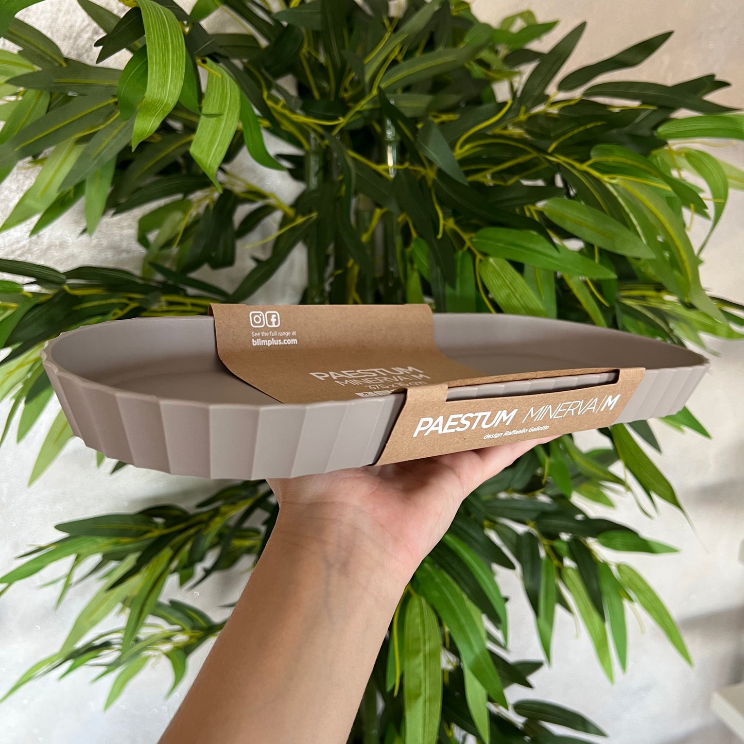 Vassoio Minerva M Moka Grey