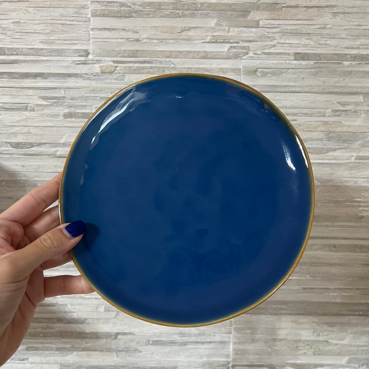 Piatto frutta Blu Avio