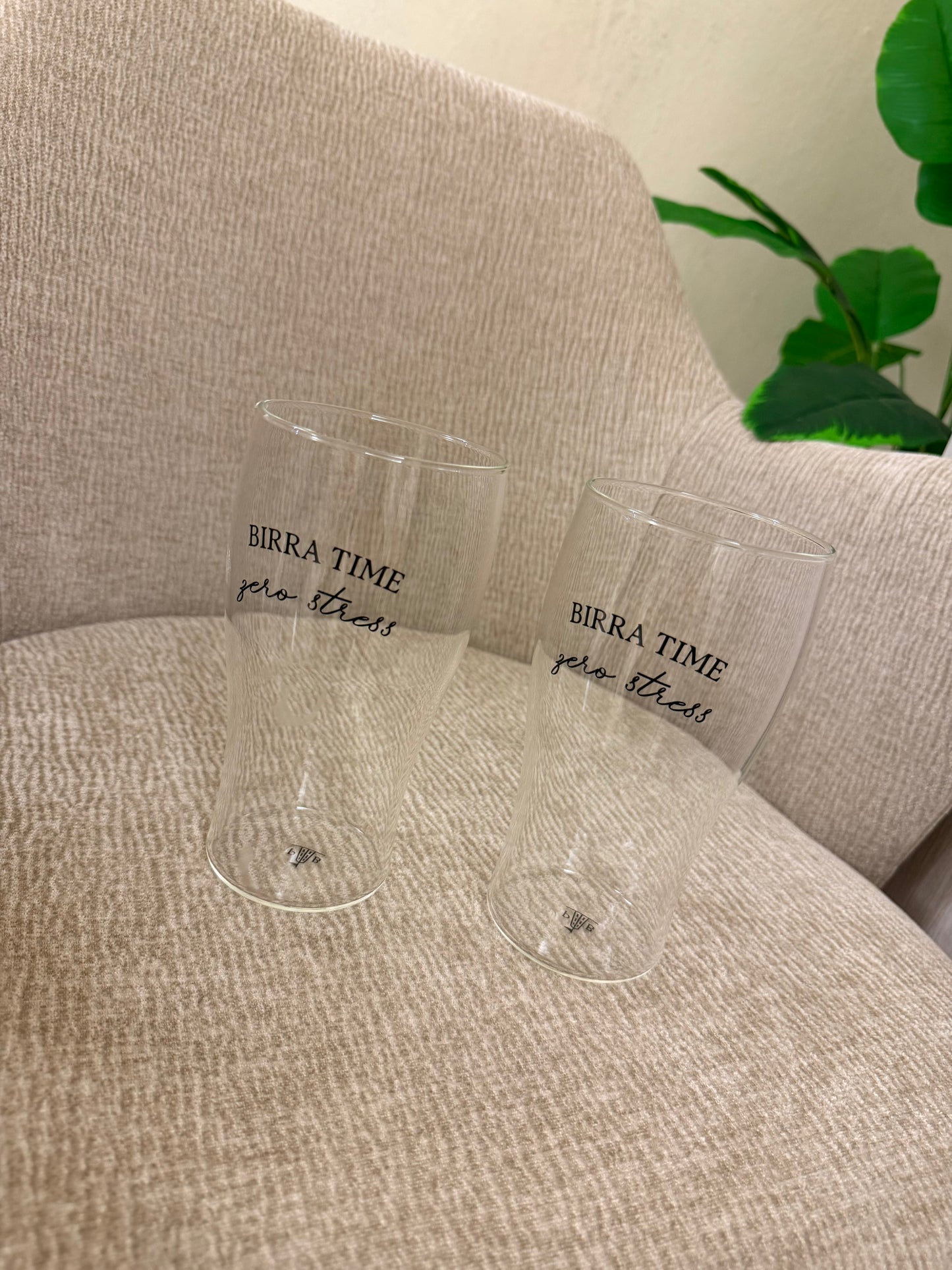 Set 2 Bicchieri Birra "I Garbati" - Vetro, 500 ml
