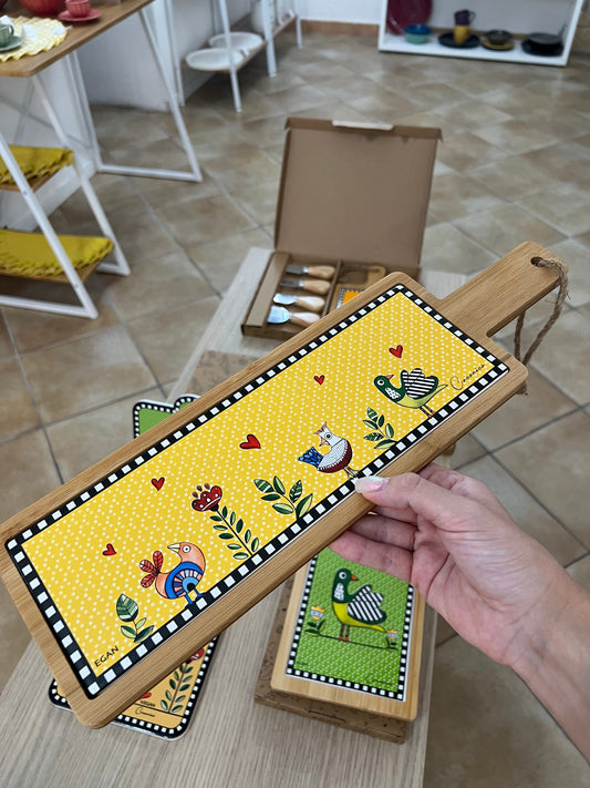 Tagliere Cocoricò Giallo 42x13