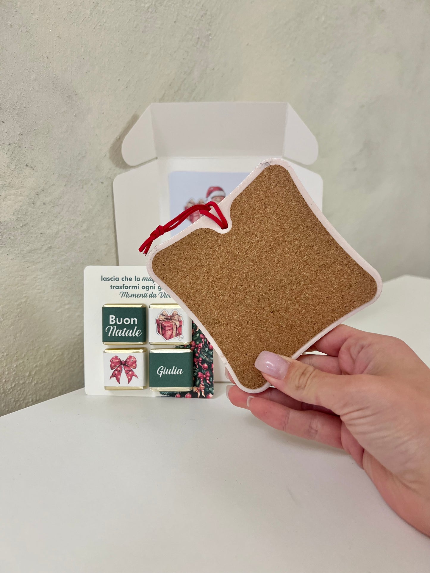 Gift Box “Renna” con cioccolatini personalizzati