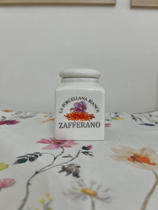 Barattolo Porcellana Zafferano
