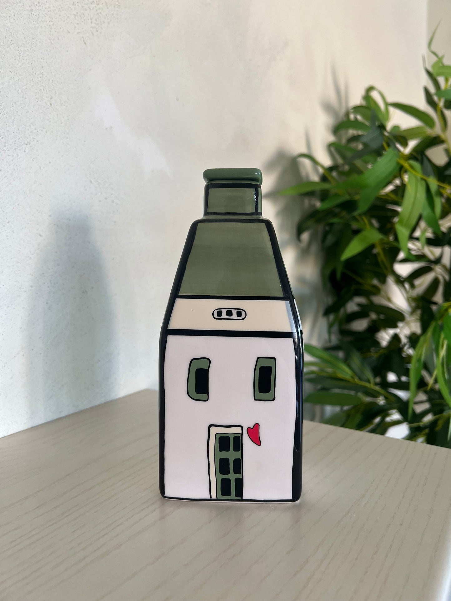 Contenitore Profumatore con tappo Le Casette Verde 8X19