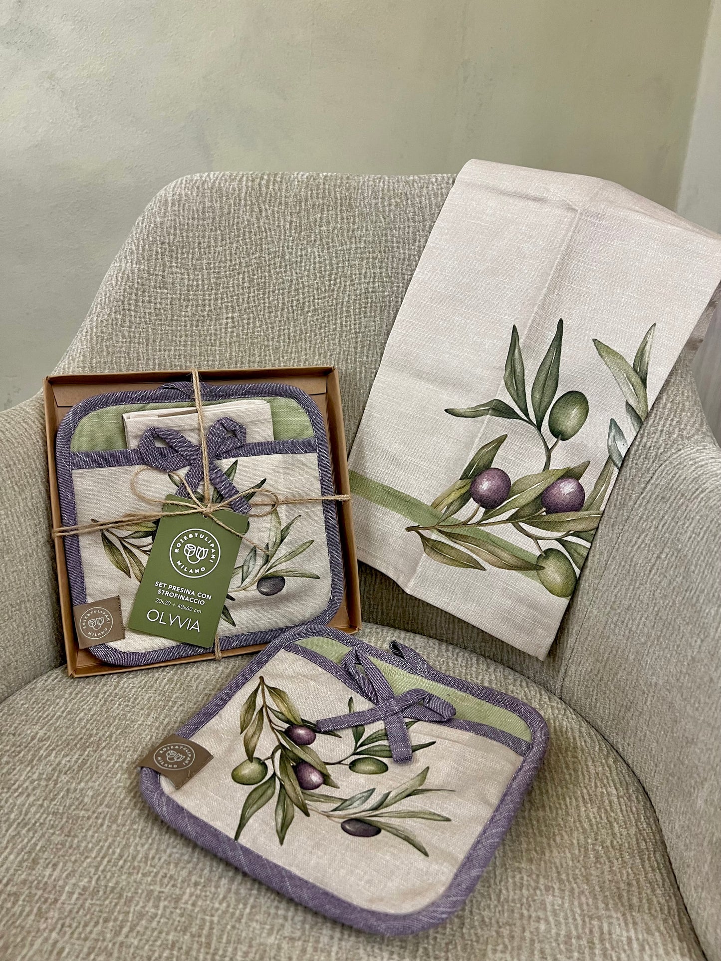 Set Presina e Canovaccio Olyvia – 20x20 cm + 40x60 cm