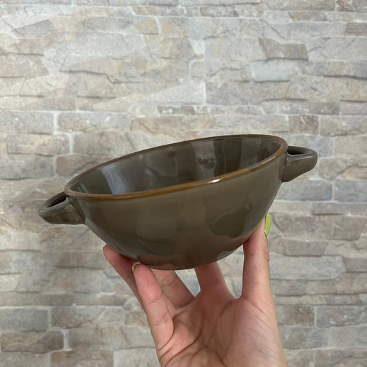 Ciotola zuppa con manici Grigio Tortora