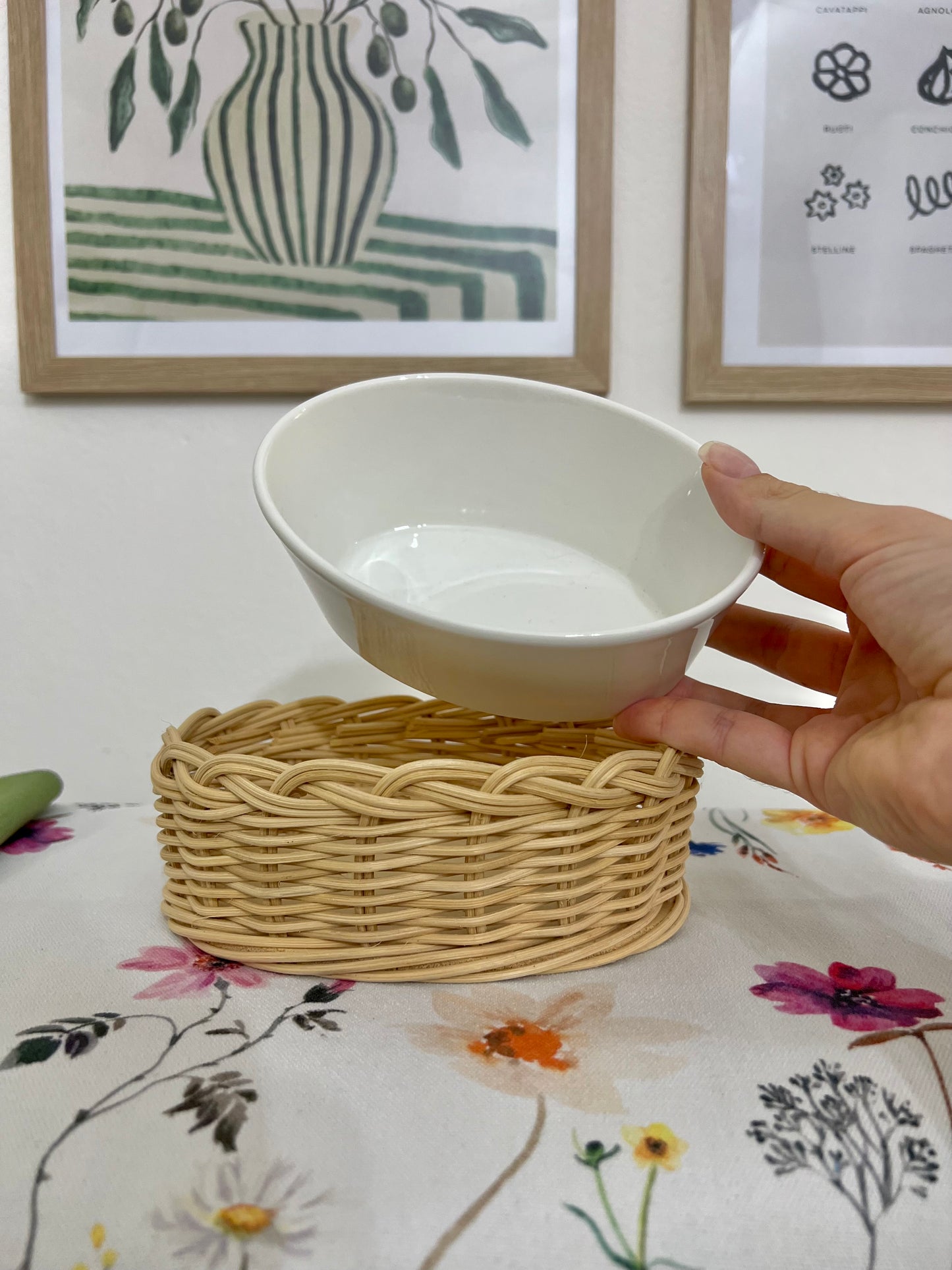 Teglia ovale con midollino