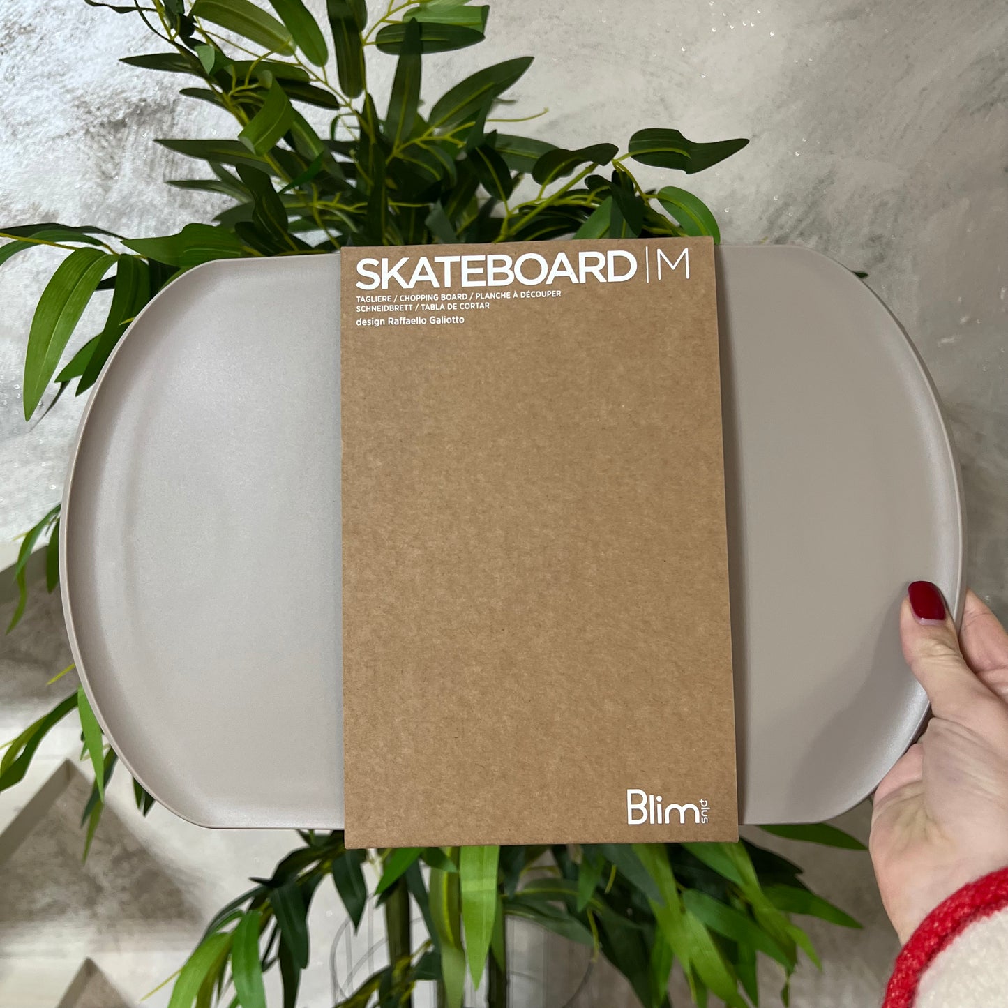 Tagliere “Skateboard” - Moka Grey