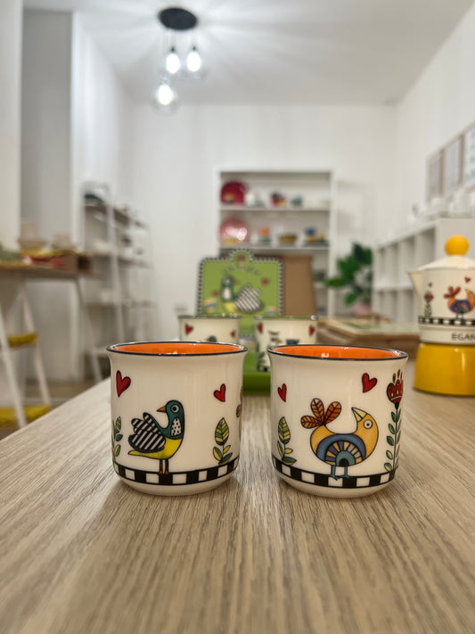 Set 2 Bicchierini Cocoricò Arancio ML 90