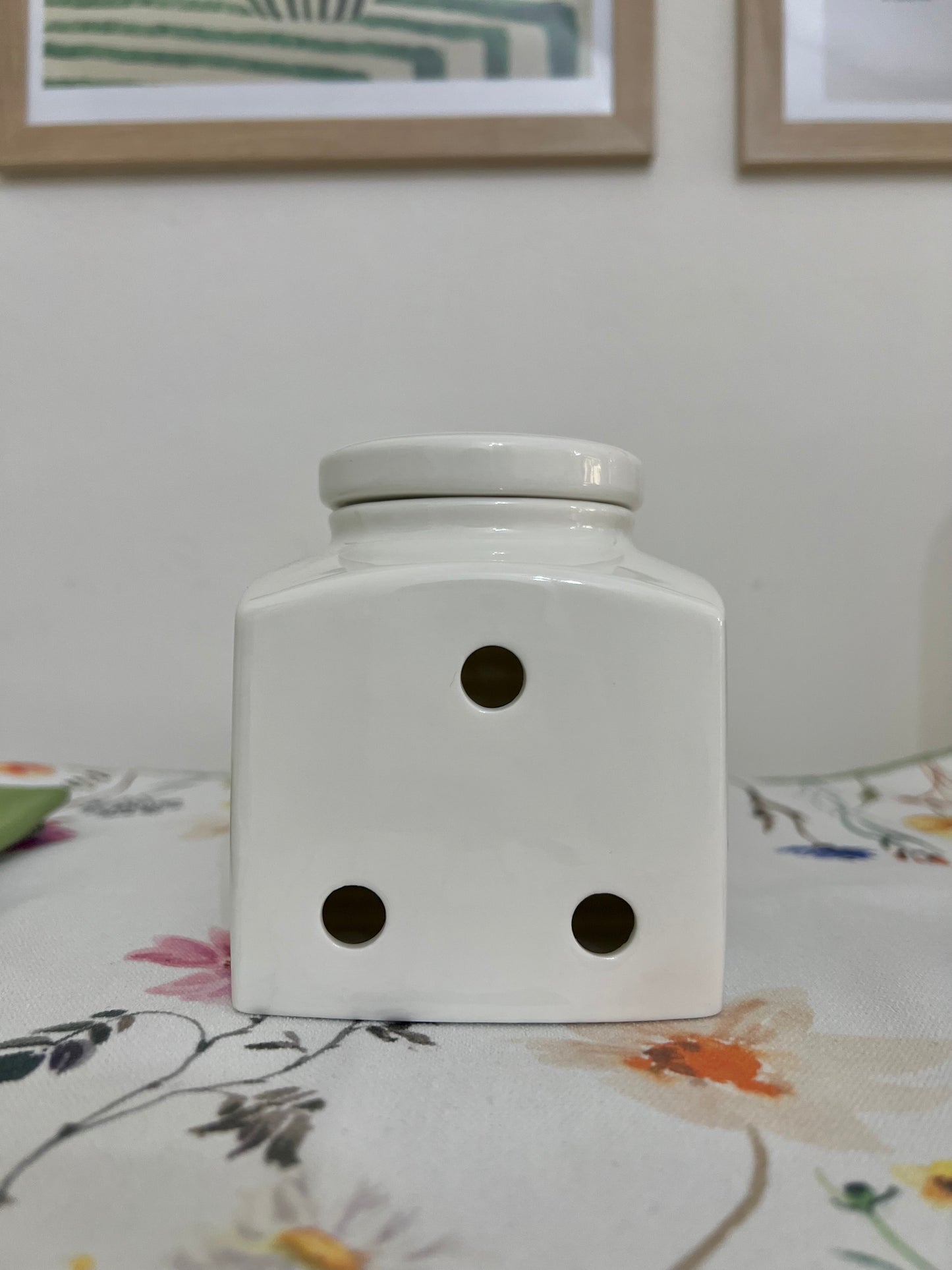 Barattolo Porcellana Areato decorato Aglio