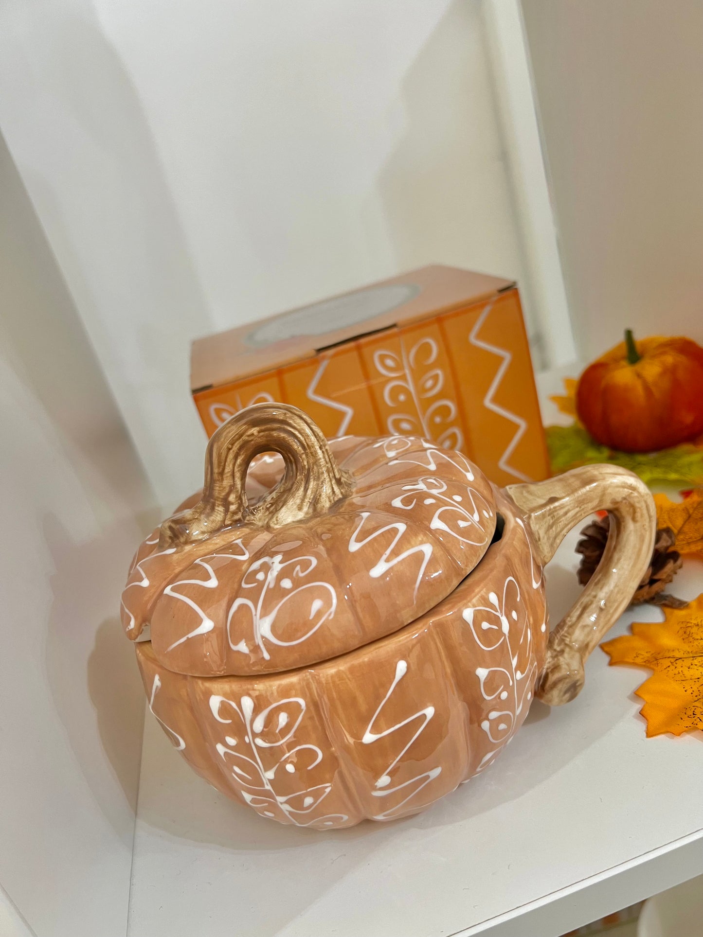 Tazza zucca con tappo arancione “Le Zucche”