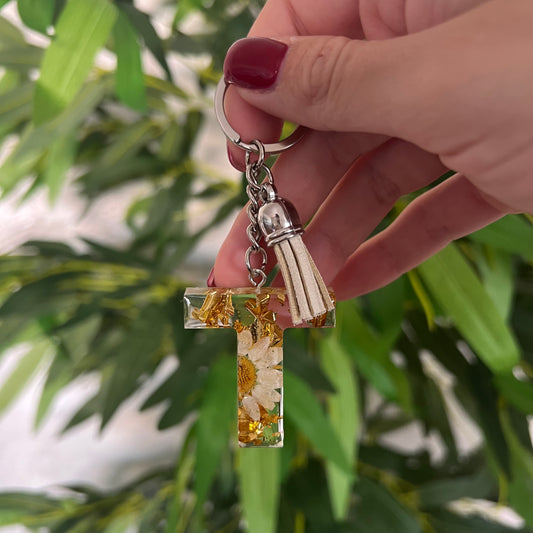 Portachiavi "T" Bianco