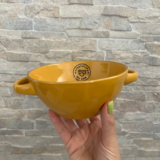 Ciotola zuppa con manici Ocra