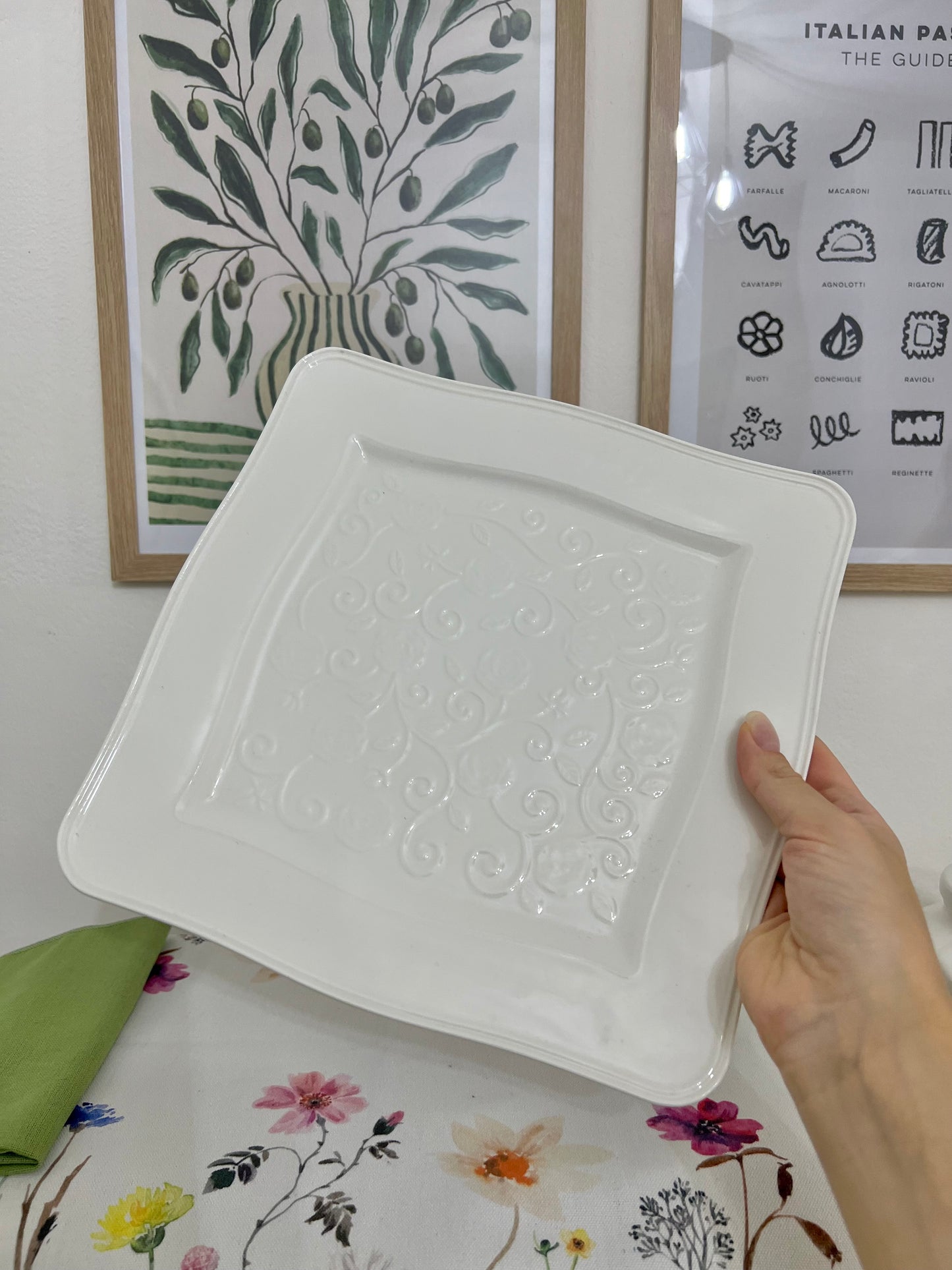 Piatto quadrato Florentina