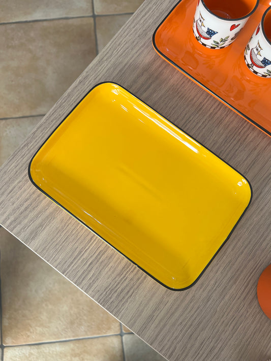 Piattino Vassoio Cocoricò Giallo 21X13