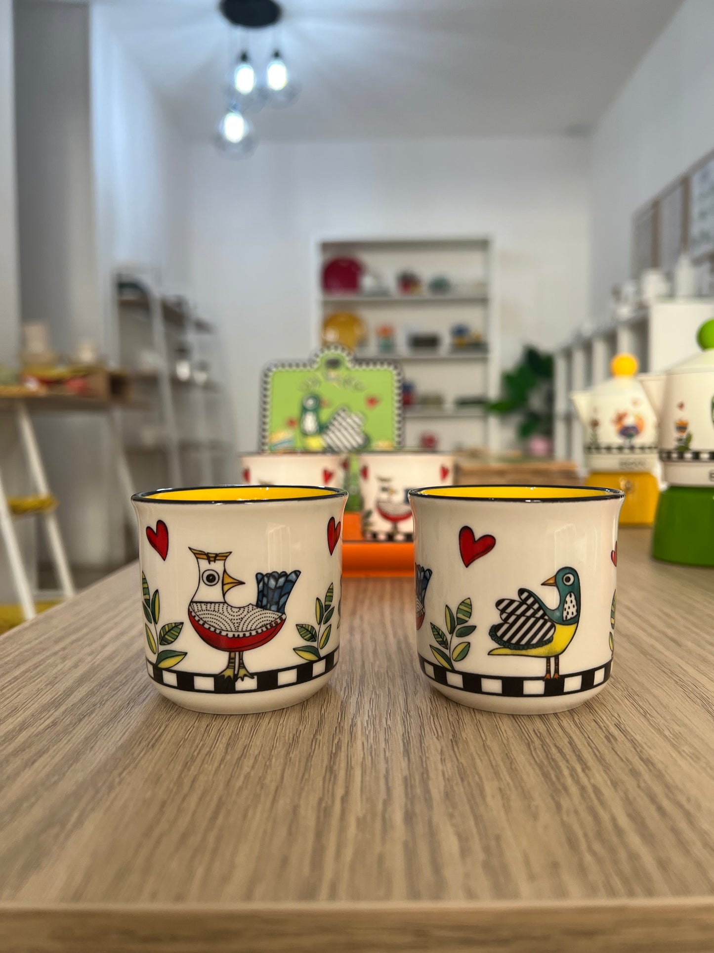 Set 2 Bicchierini Cocoricò Giallo ML 90