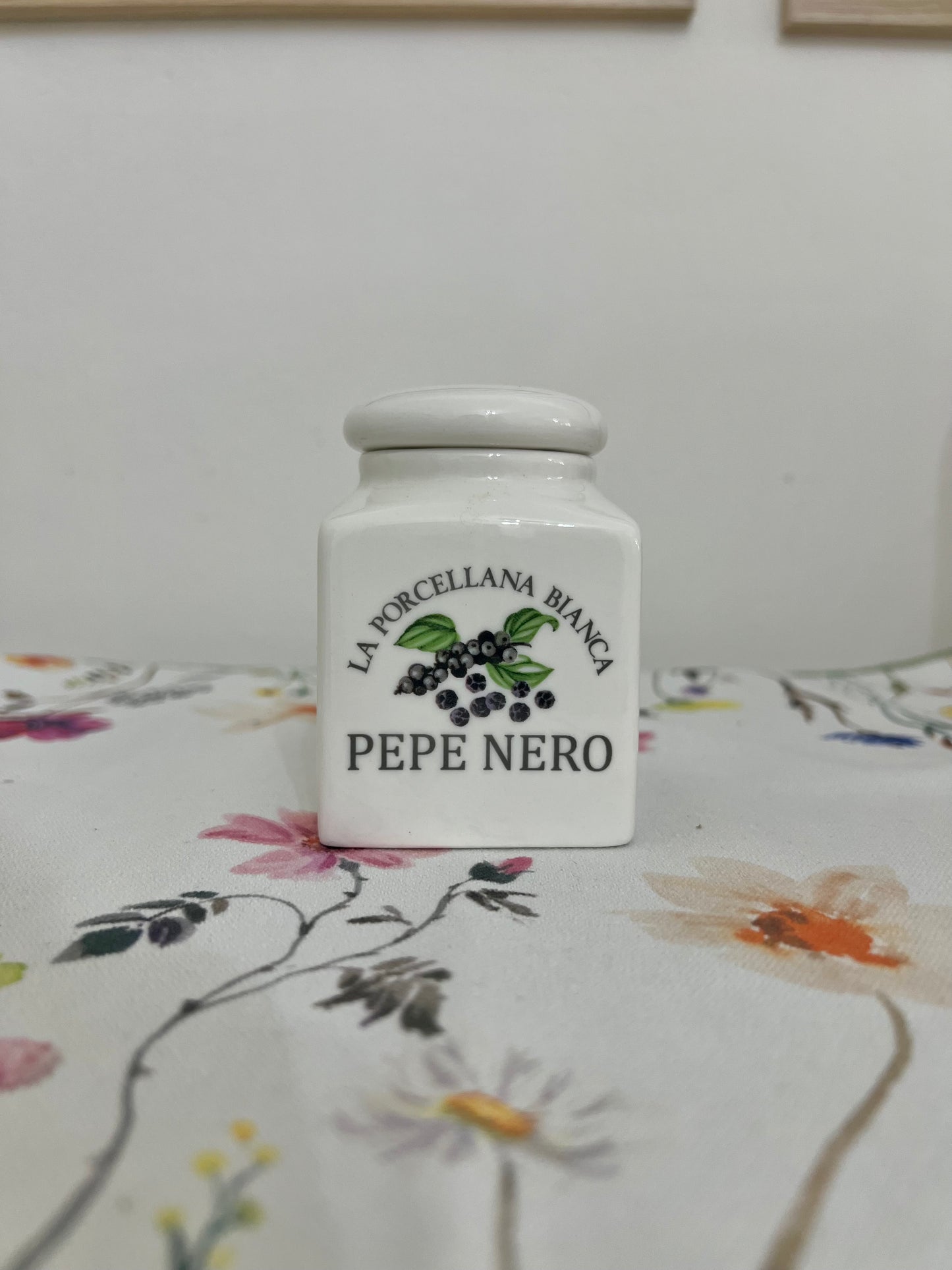 Barattolo Porcellana Pepe Nero