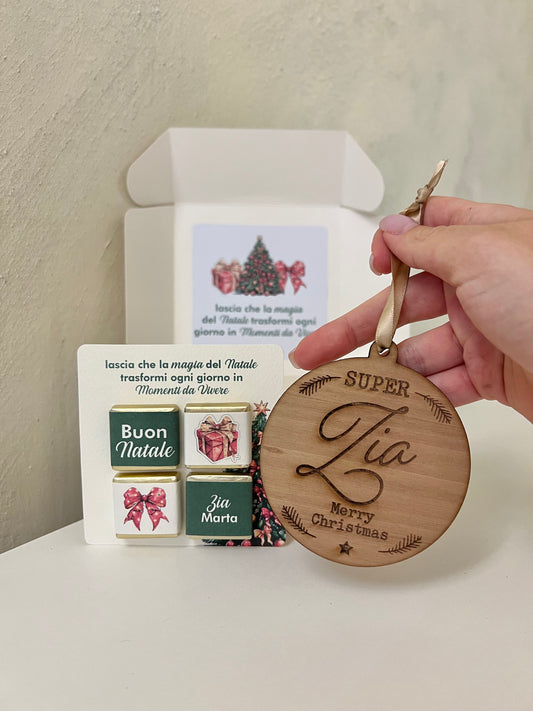 Gift Box “Zia” con cioccolatini personalizzati