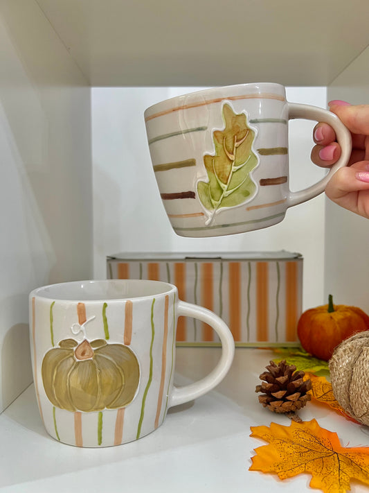 Set 2 Mug “Le Zucche” - Zucca e Quercia