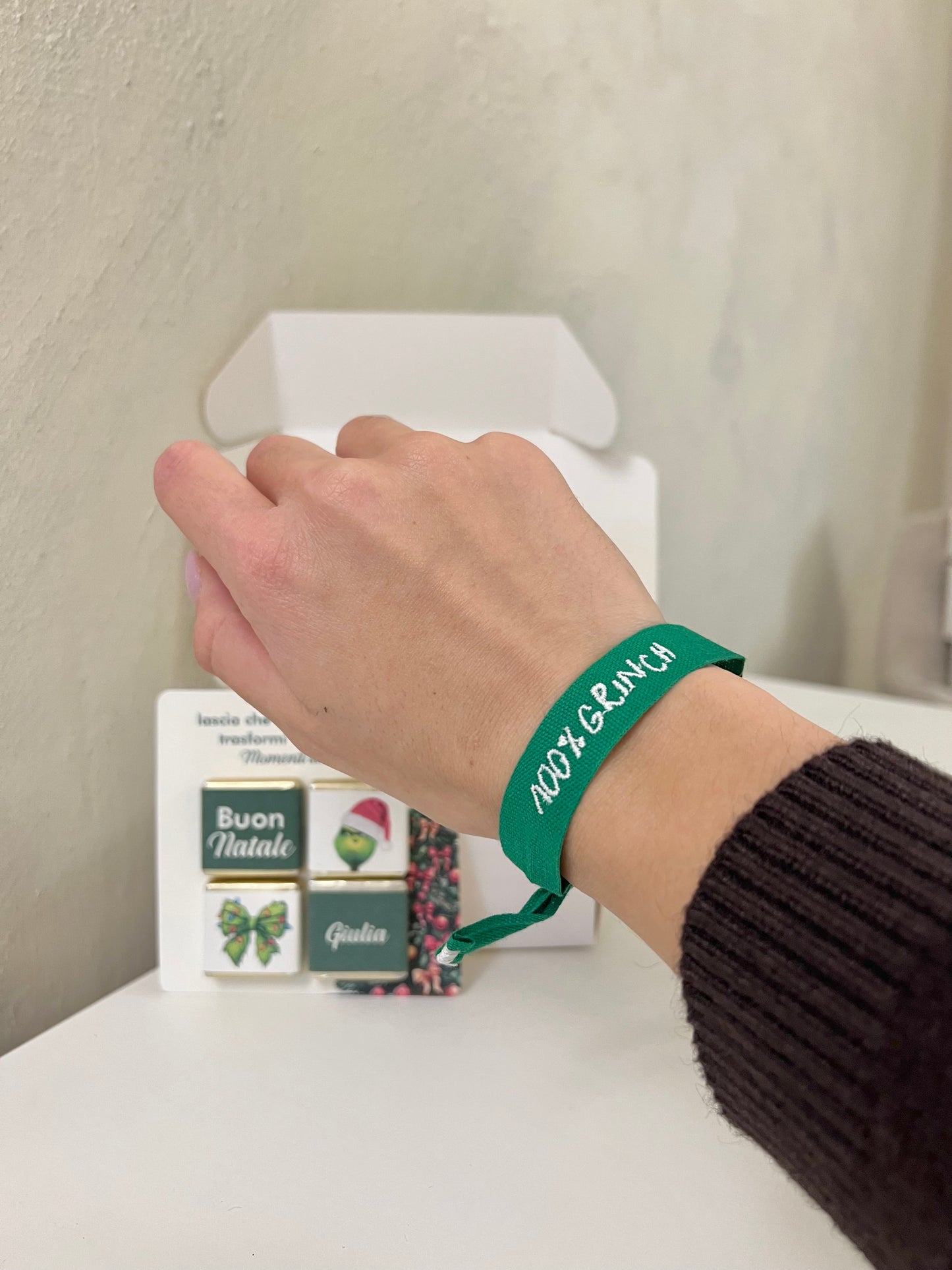 Gift Box “Grinch” con cioccolatini personalizzati