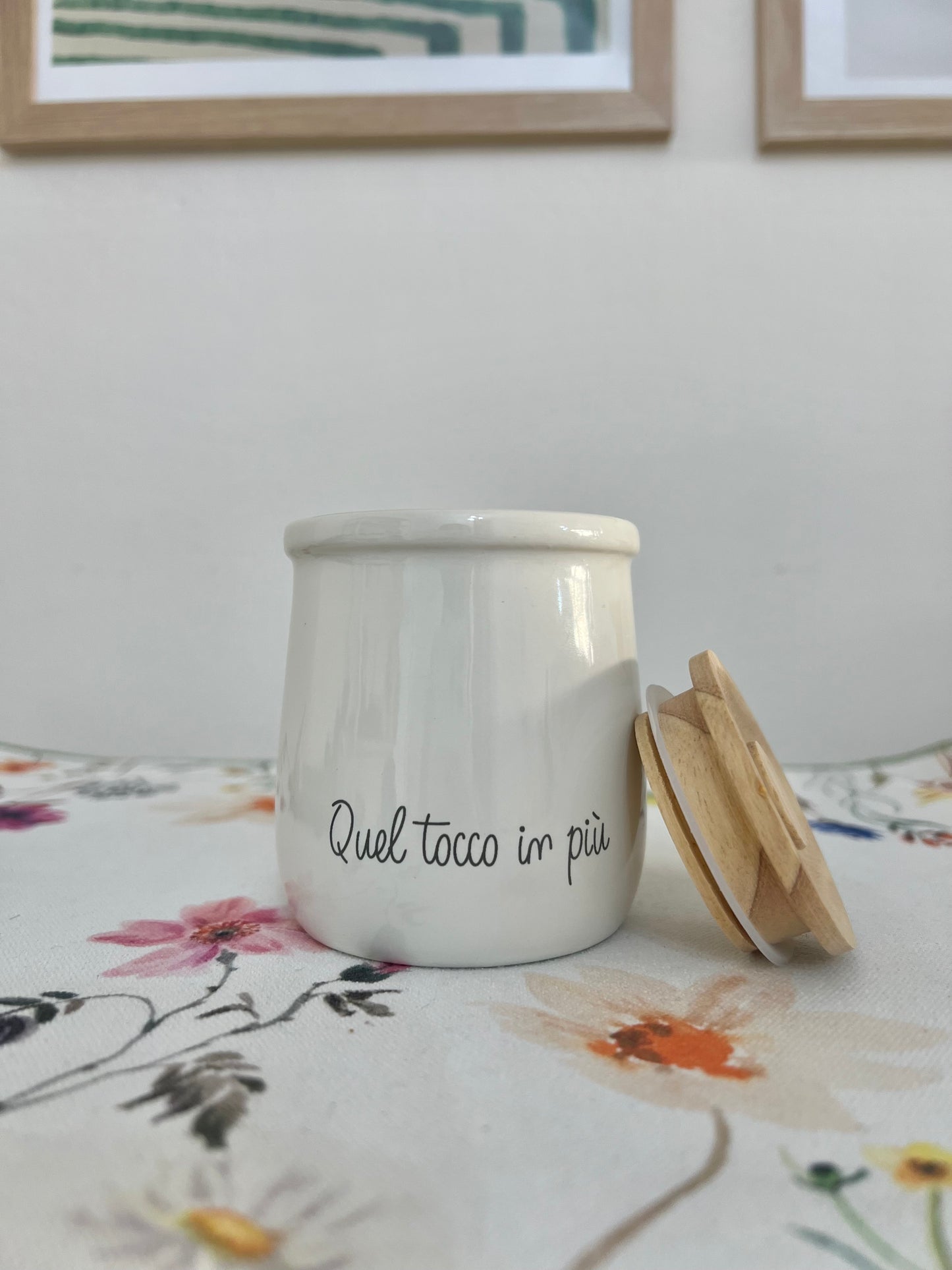 Barattolo Origano Gli Onesti in Stoneware e Legno Di Quercia 180 Ml