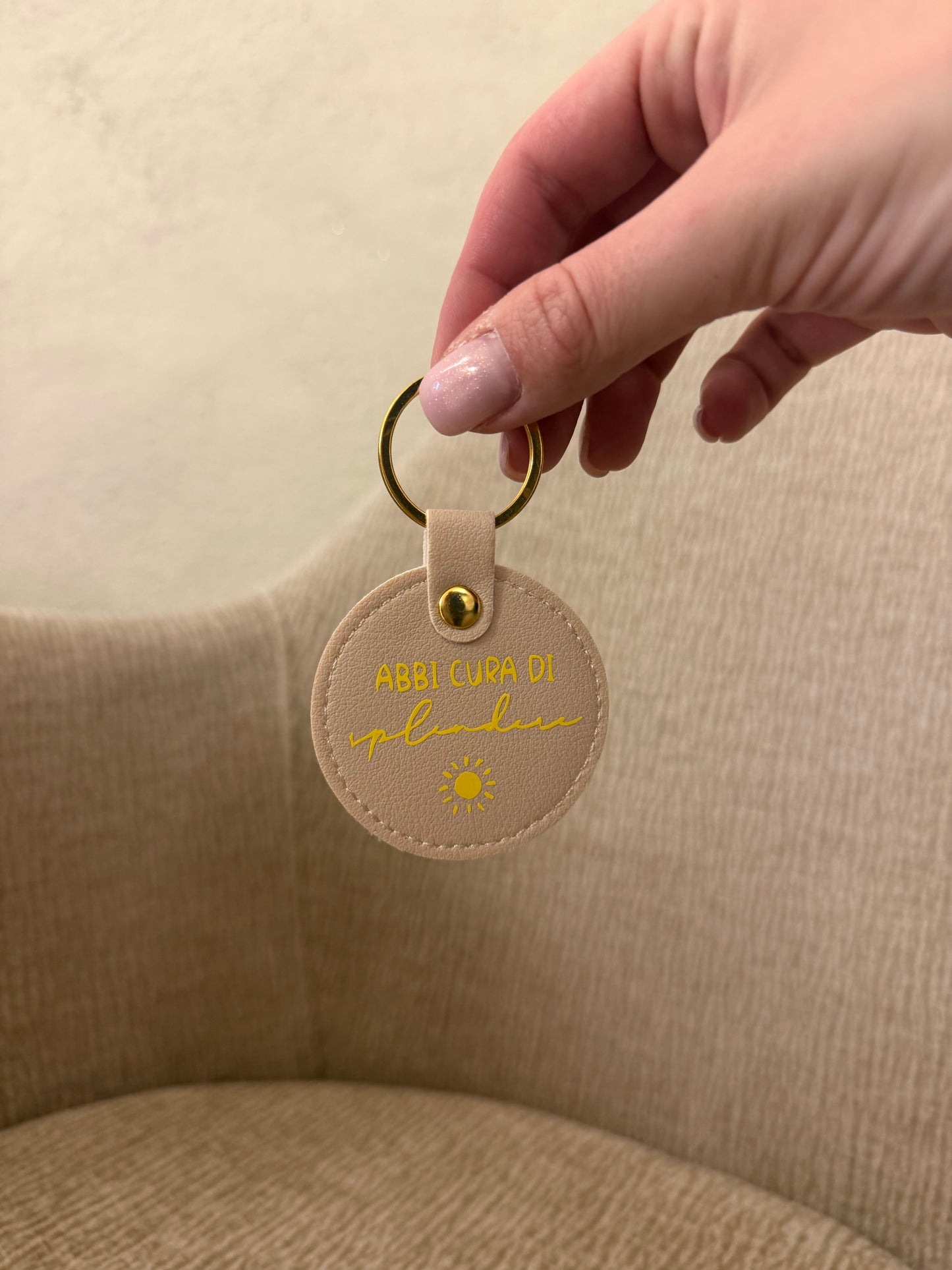 Portachiavi “Abbi cura di splendere”