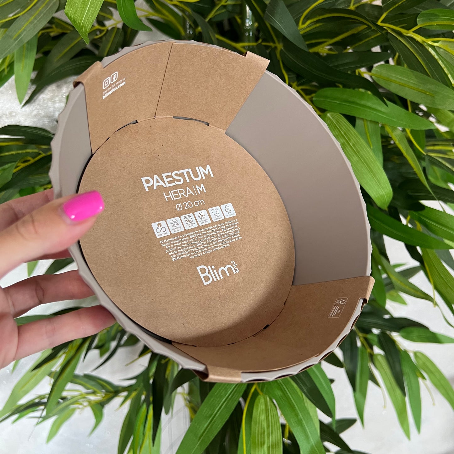 Ciotola Hera M Moka Grey