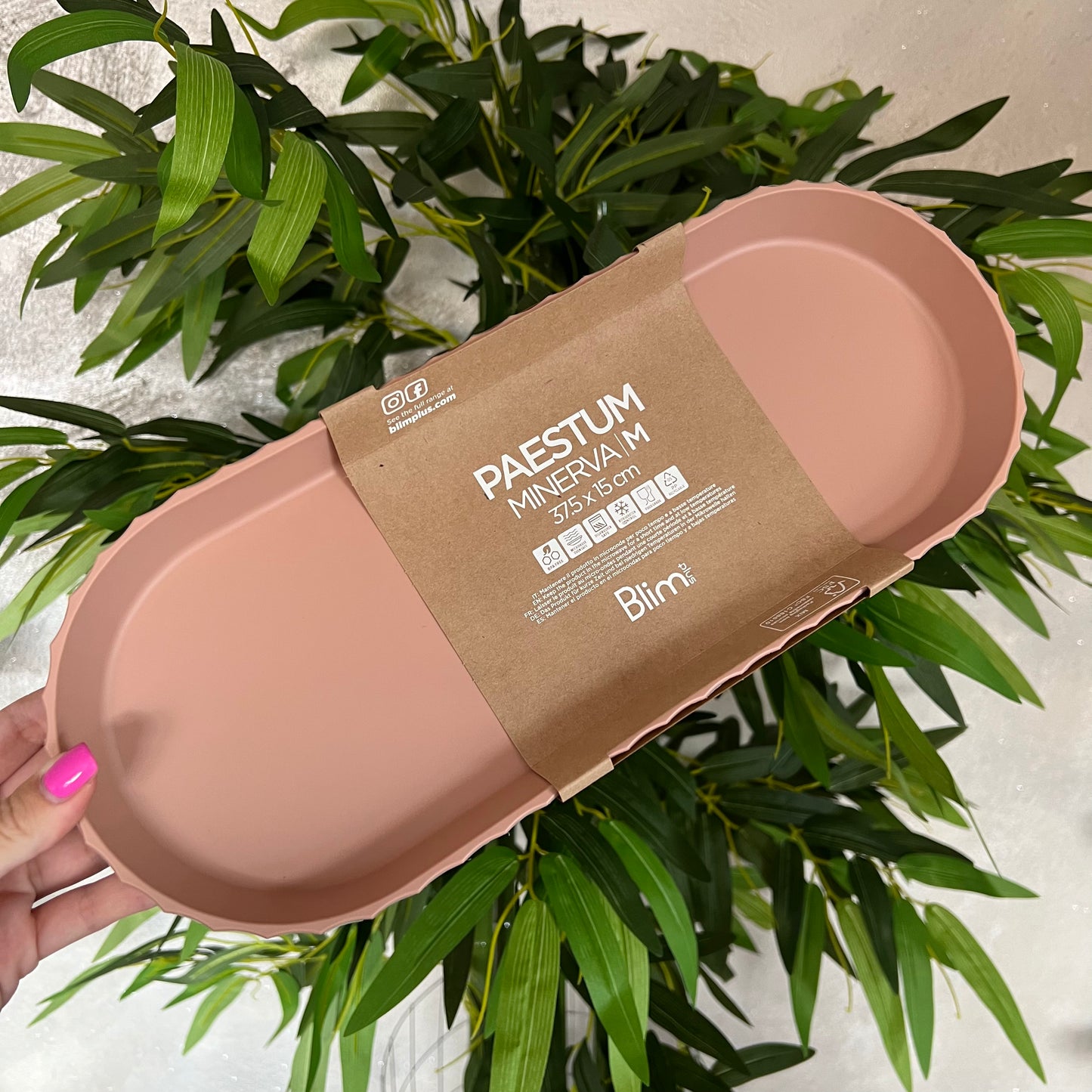 Vassoio Minerva M Pink Sand