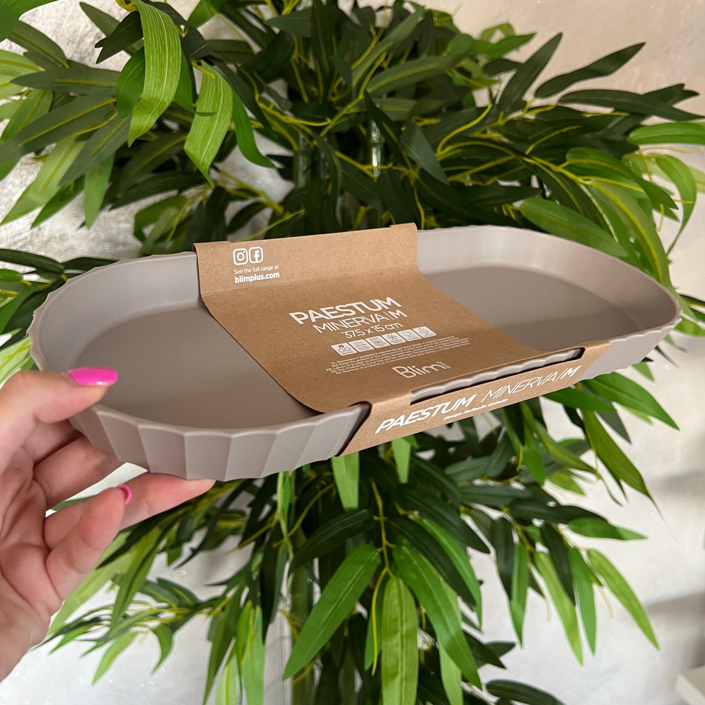 Vassoio Minerva M Moka Grey