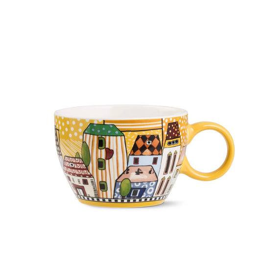 Tazza Colazione Paese Mio Giallo ml. 460