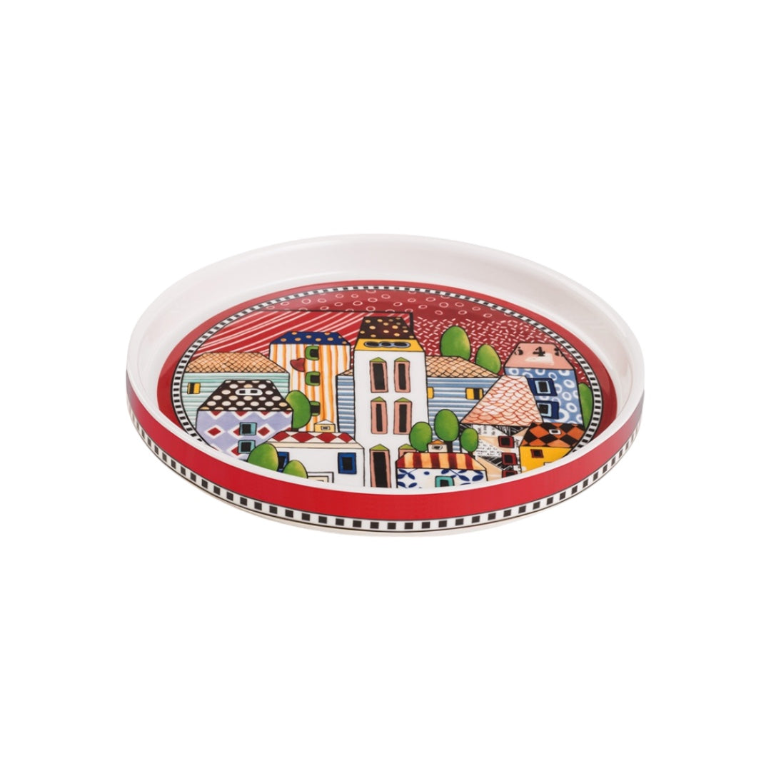 Vassoio Paese Mio Rosso d. 20