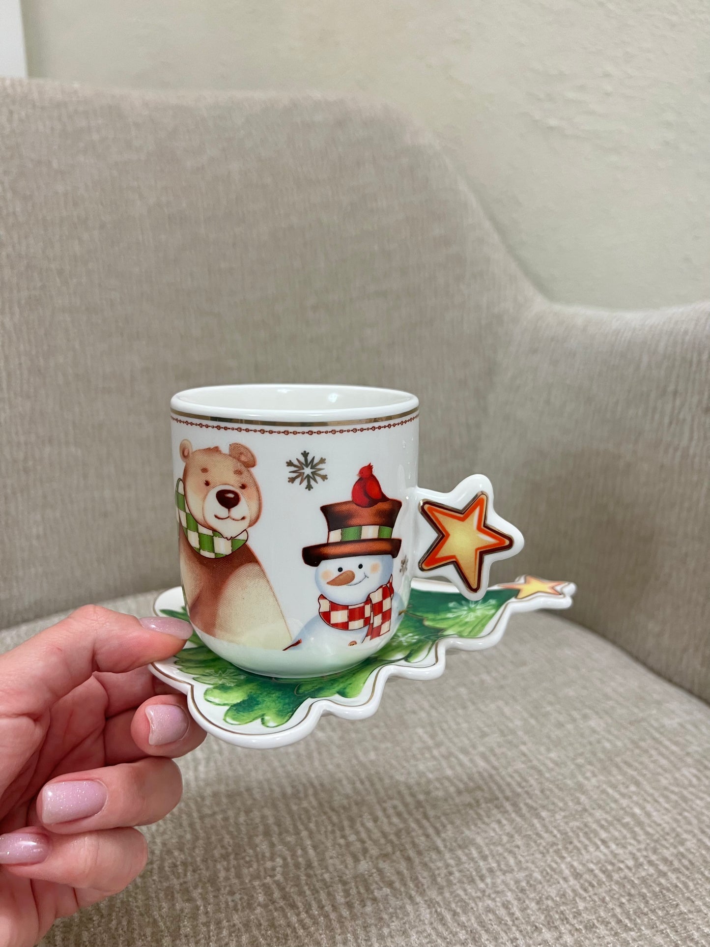 Set 2 Tazze con piattino albero Racconti