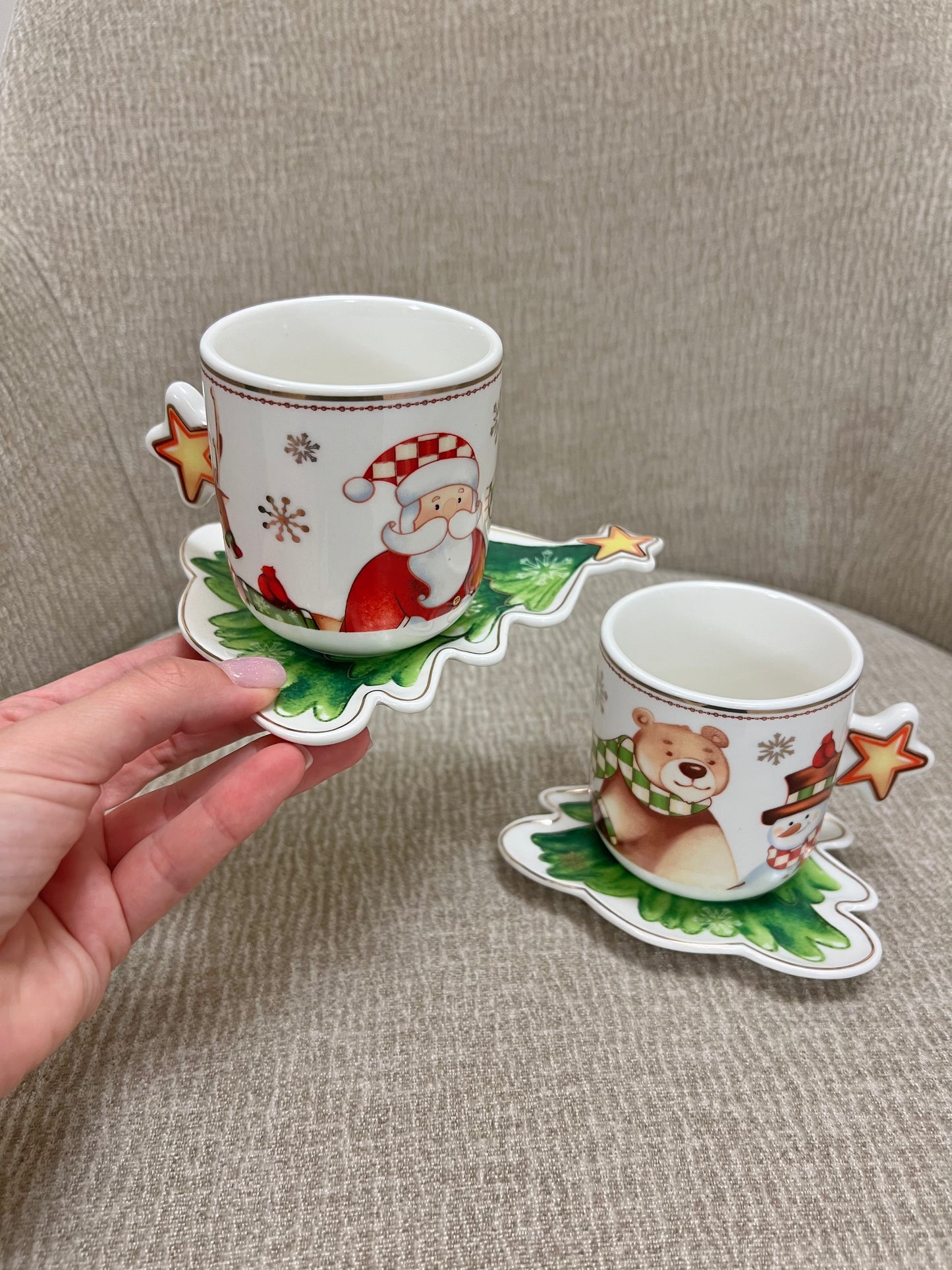 Set 2 Tazze con piattino albero Racconti