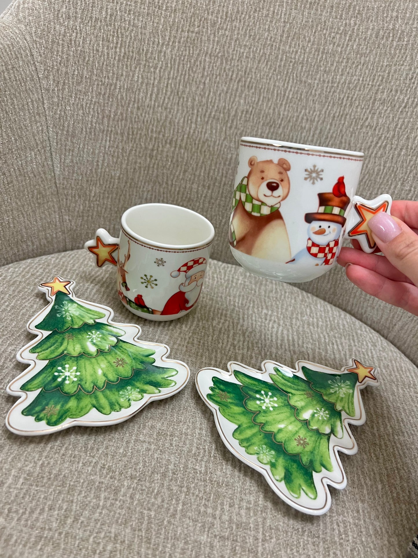 Set 2 Tazze con piattino albero Racconti
