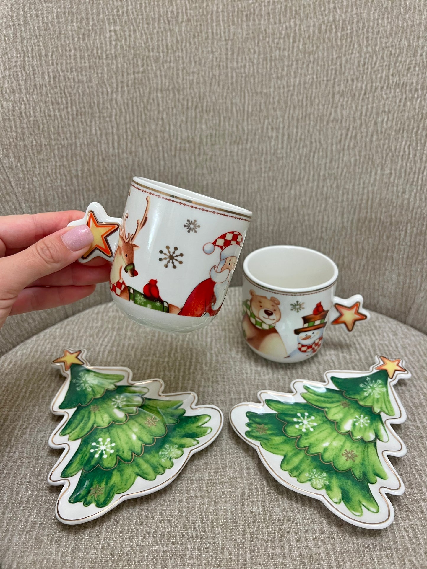 Set 2 Tazze con piattino albero Racconti