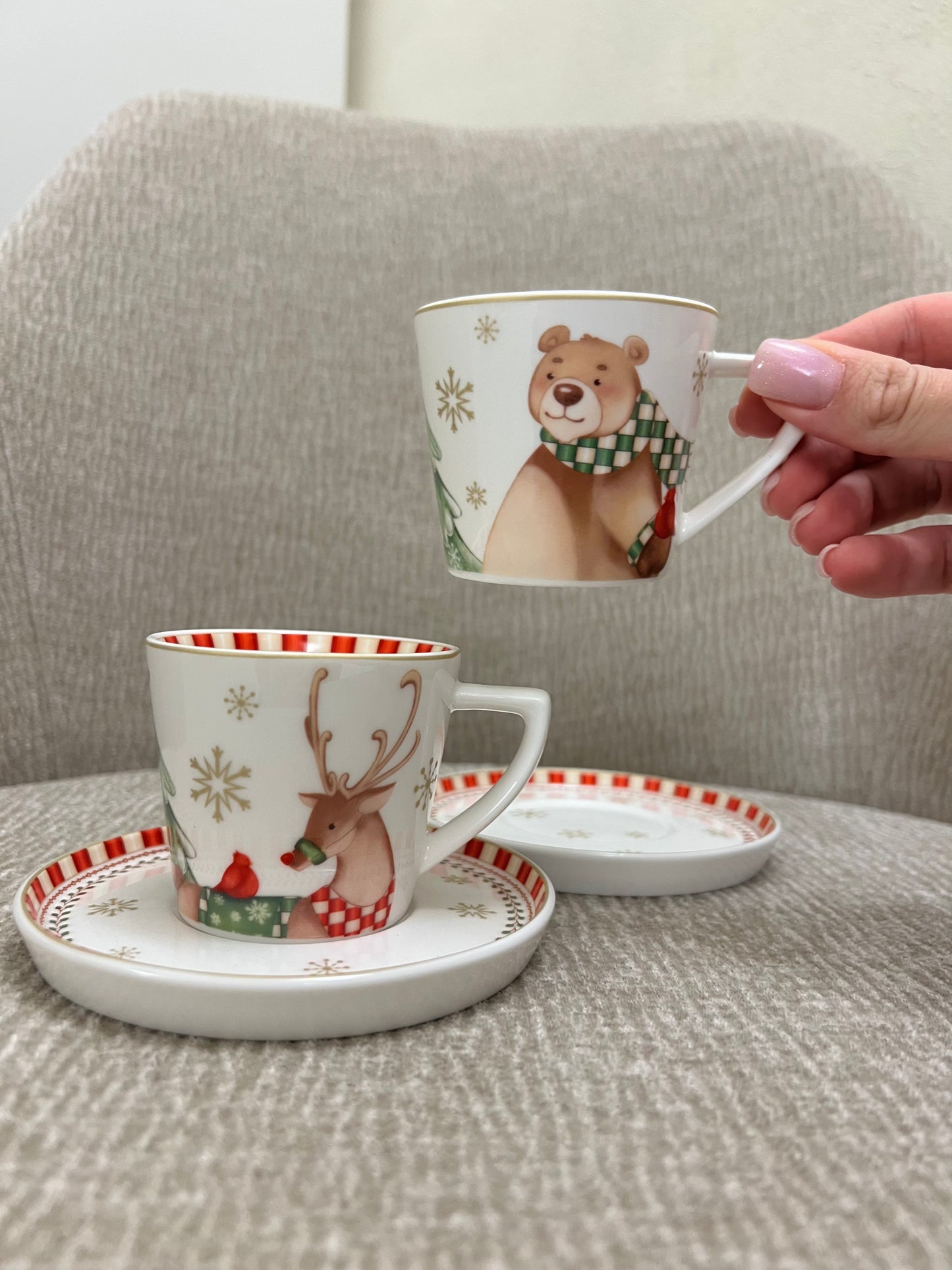 Set 2 Tazze Caffè con piattino Racconti