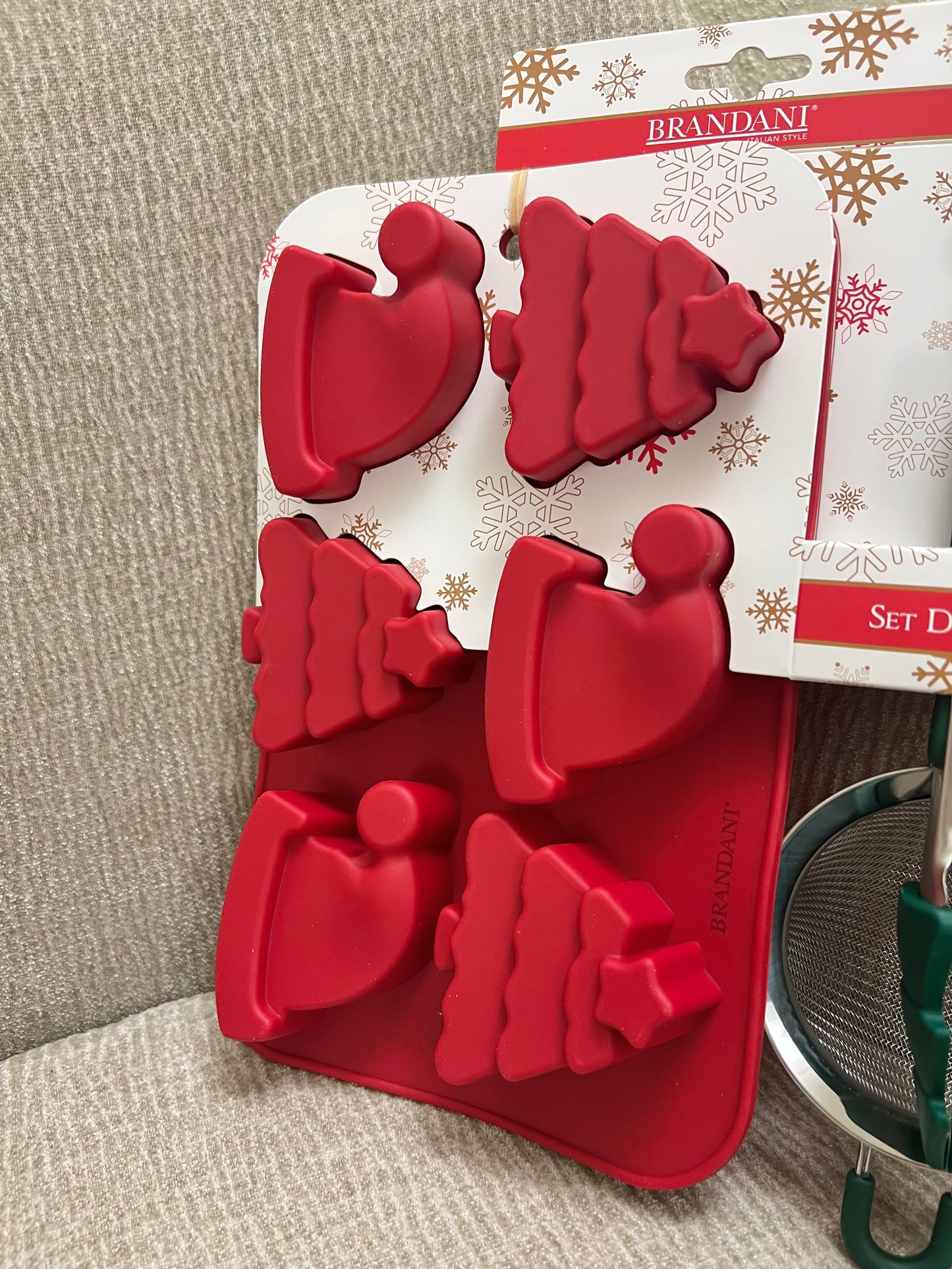 Set Biscotti Natale rosso