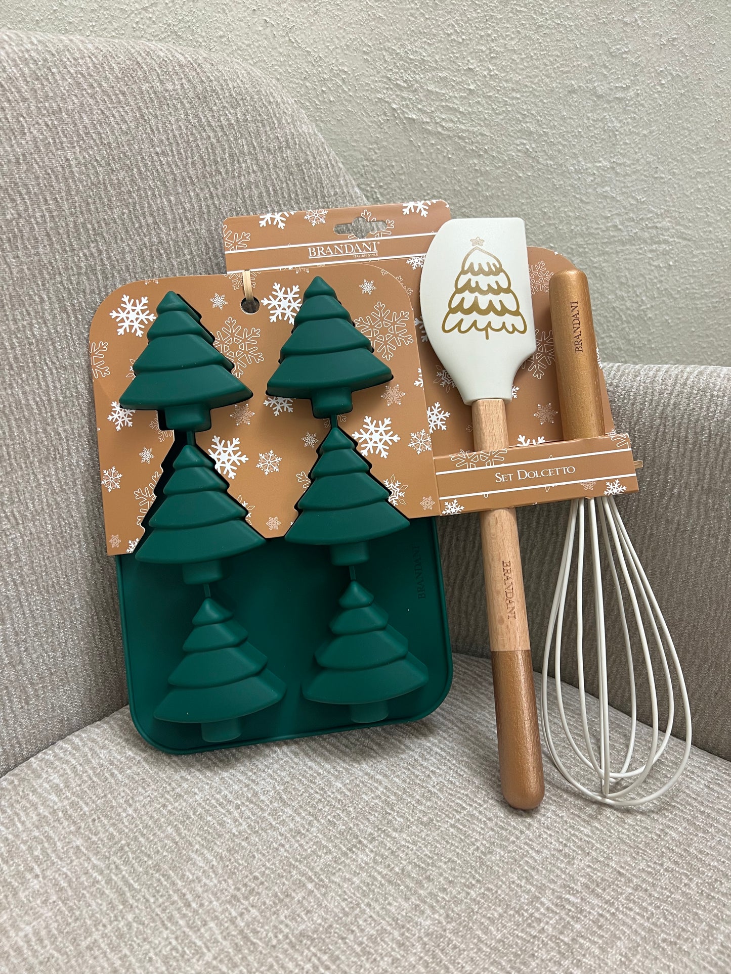 Set Biscotti Natale verde