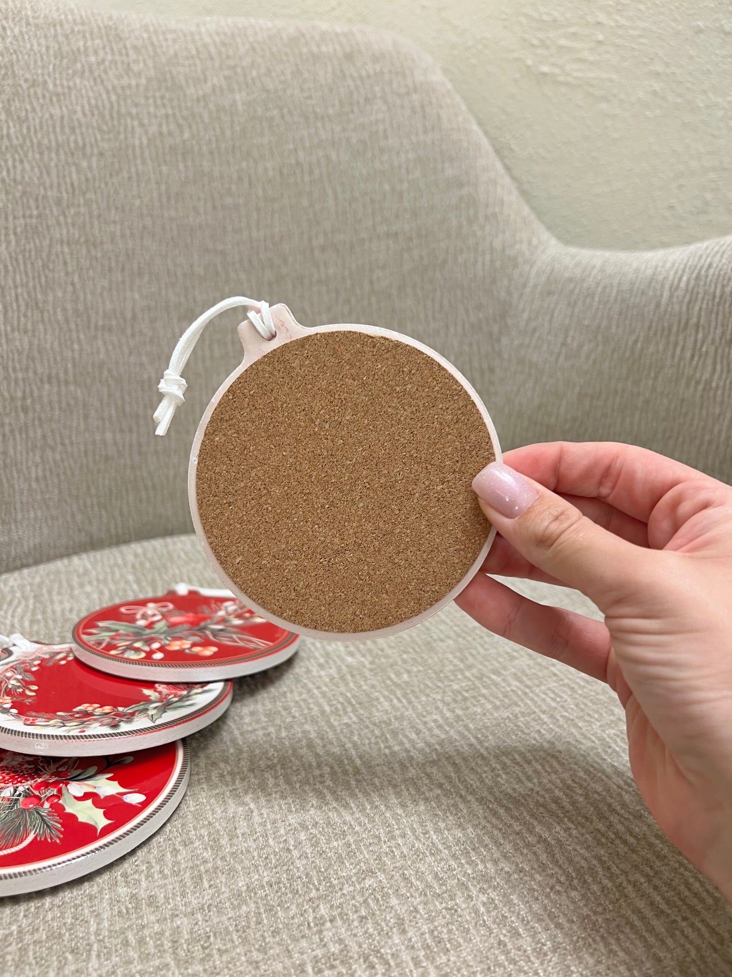 Sottotazza/Decorazione Carol White Frame