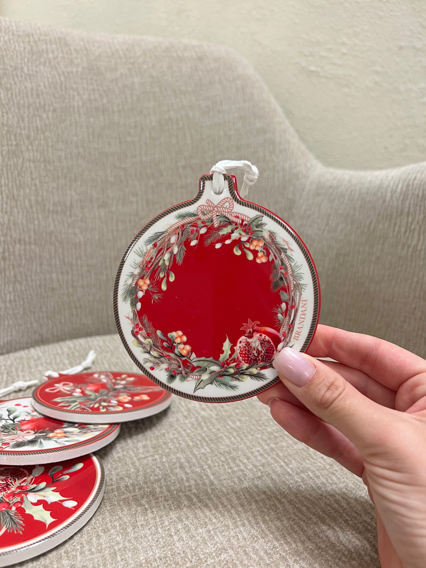 Sottotazza/Decorazione Carol White Frame