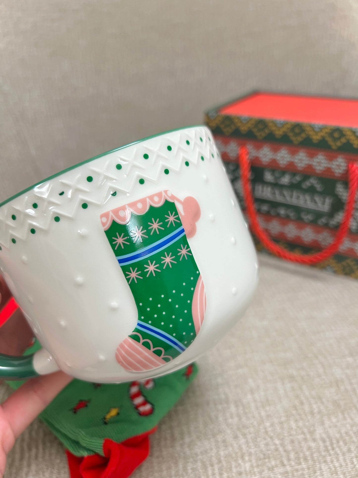 Tazza colazione Calza con calzini cotone