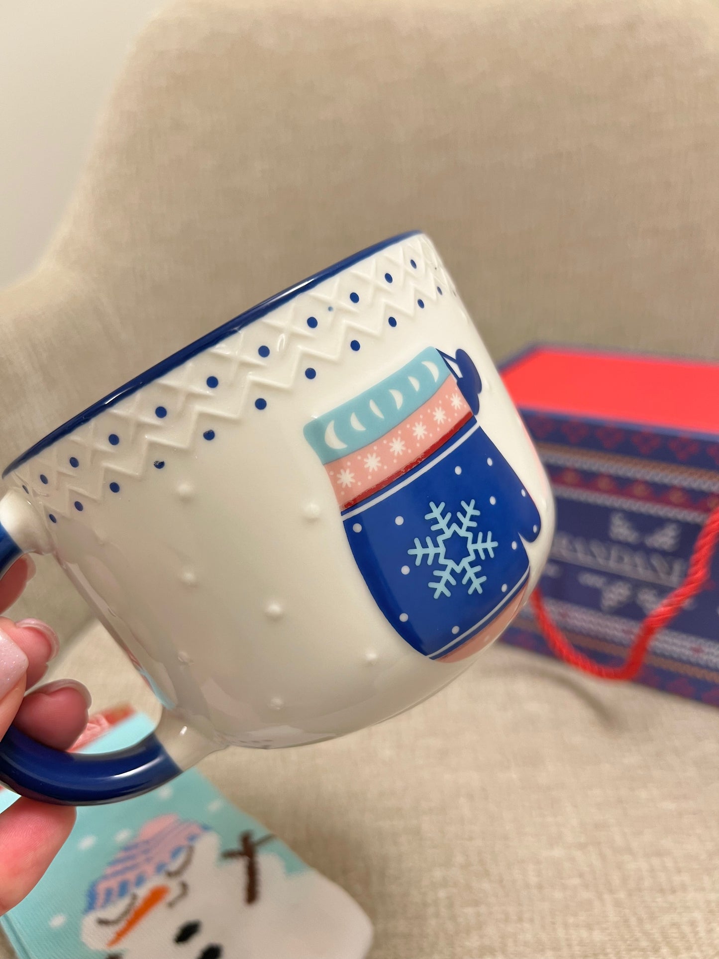 Tazza colazione Guanto con calzini cotone