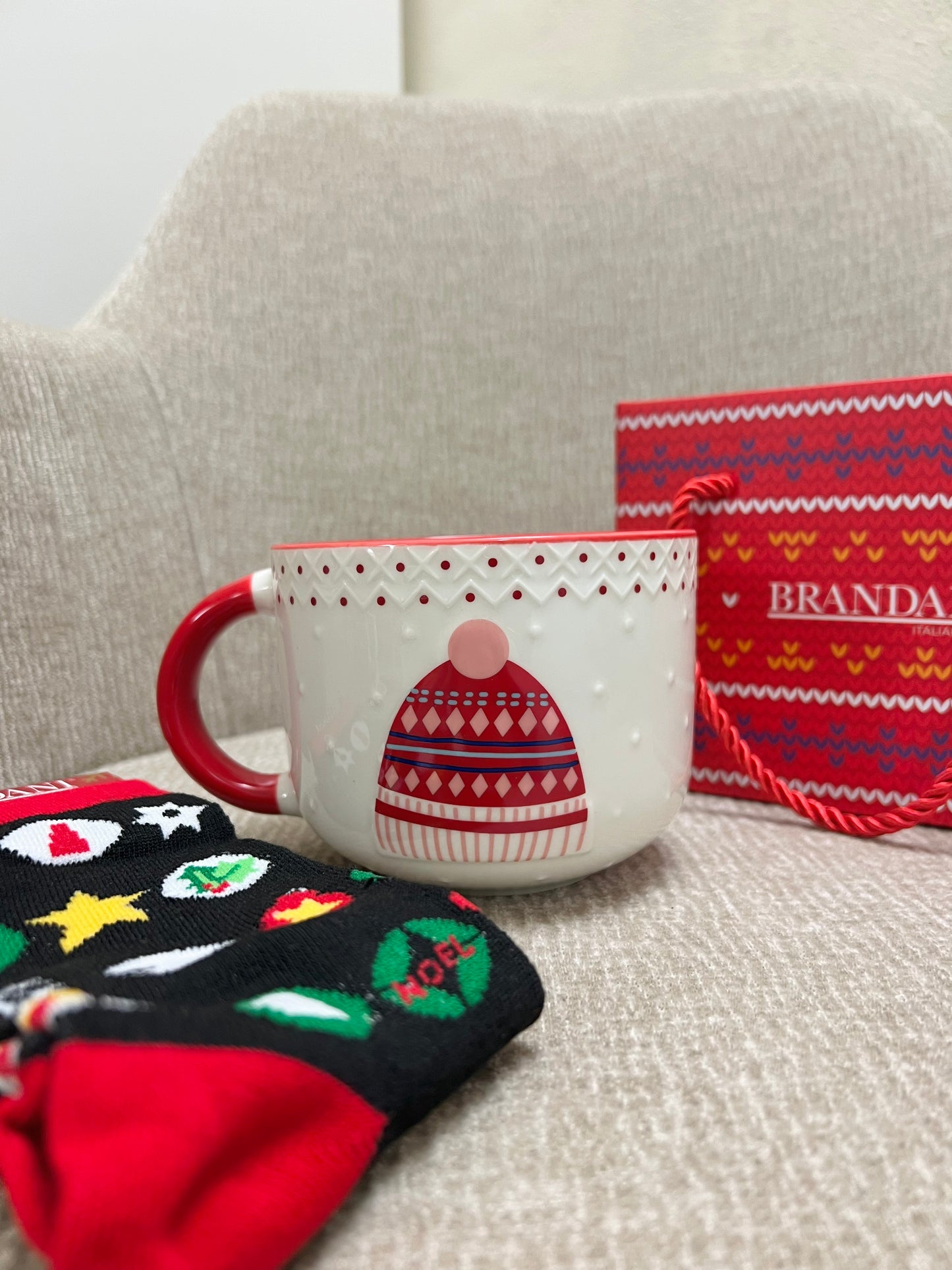 Tazza colazione Cappello con calzini cotone