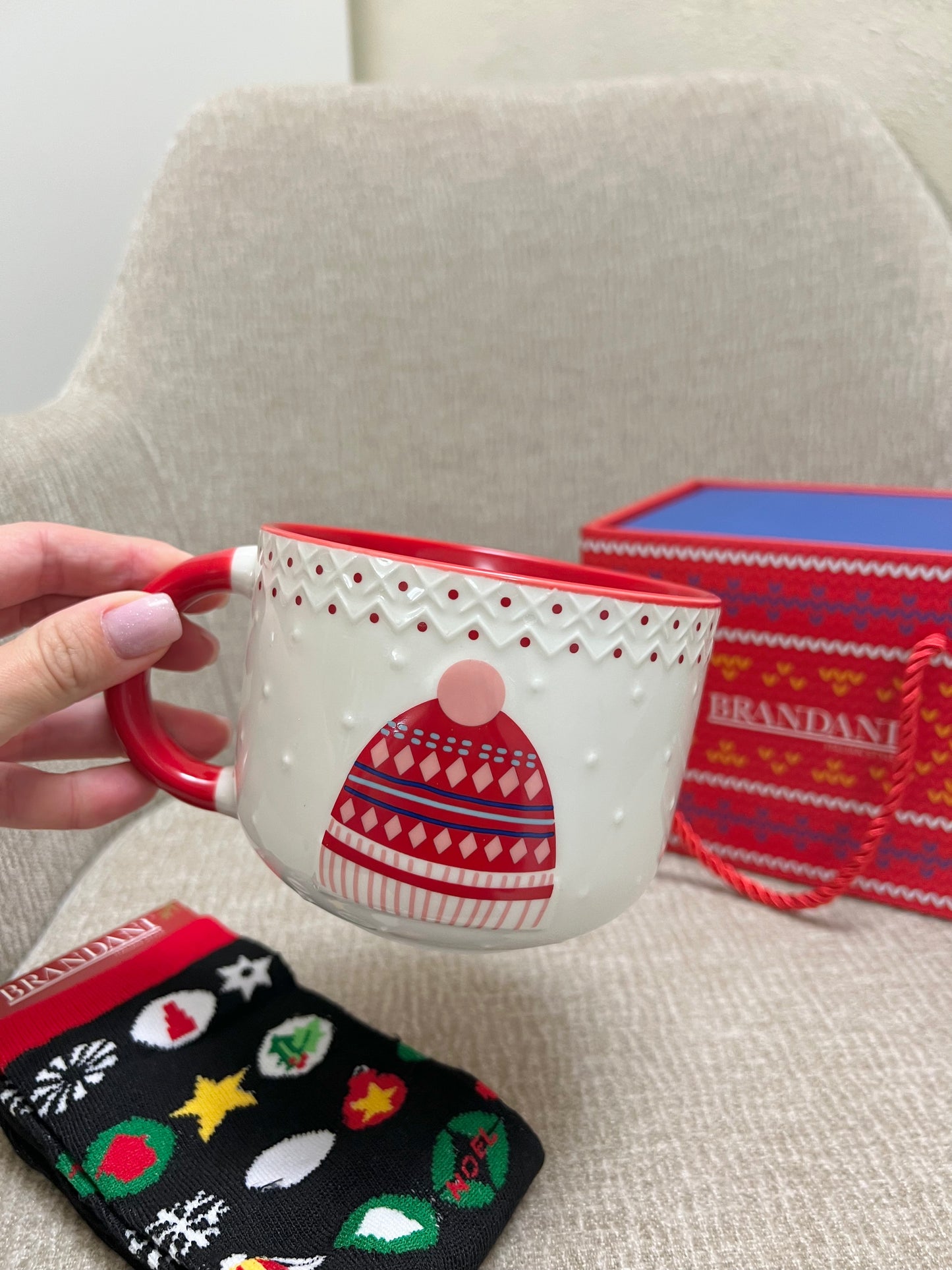 Tazza colazione Cappello con calzini cotone