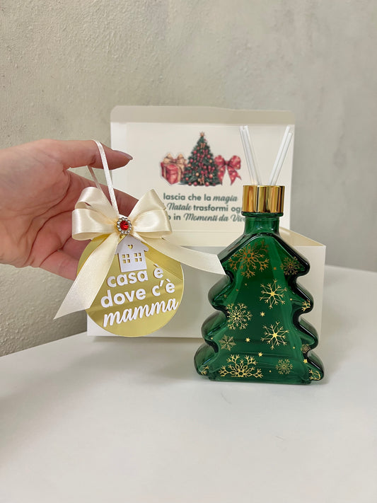 Gift Box Diffusore Alberello verde con pallina personalizzata
